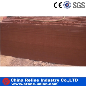 Red Wooden Grain Sandstone Slabs & Tiles Flooring