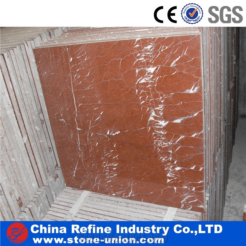 Rojo Coral Marble Tiles & Slabs,Rosso Flooring