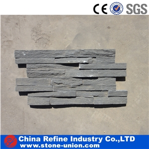 Rough Surface China Black Slate Cultured Stone