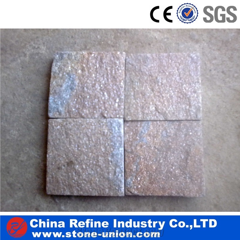 Rusty Brown Quartzite Flamed Cut to Size Paving