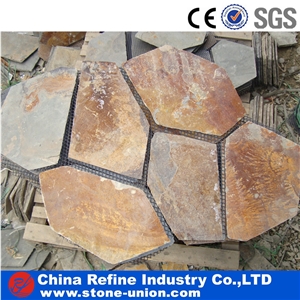 Rusty Slate Flagstone Paving Stone,Slate Flooring