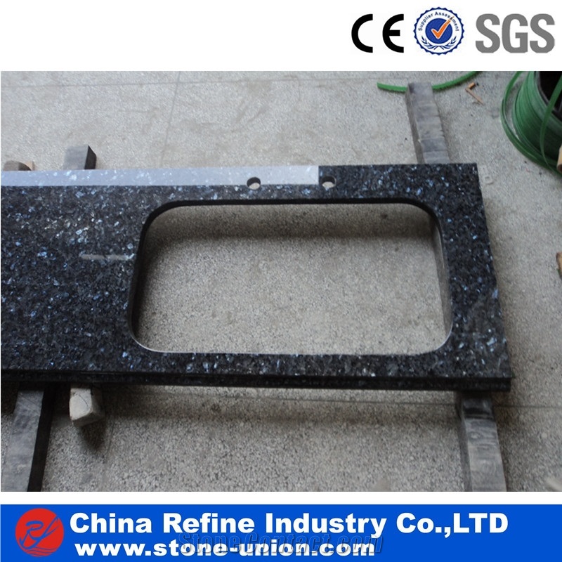 Shanxi Black Granite Prefab Granite Countertops