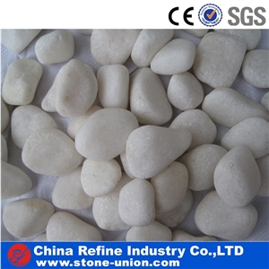 Snow White Pebbles and Gravels/ White Rocks Stone