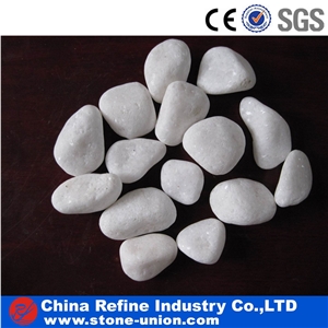 Snow White Pebbles and Gravels/ White Rocks Stone