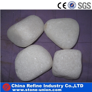 Snow White Pebbles and Gravels/ White Rocks Stone