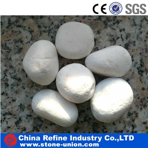 Snow White Pebbles and Gravels/ White Rocks Stone
