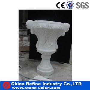 Stone Flowerpot,Garden Flowerpot,Marble Flowerpot
