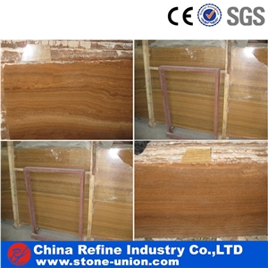 Timber Yellow Wooden Polished Marble Slabs & Tiles