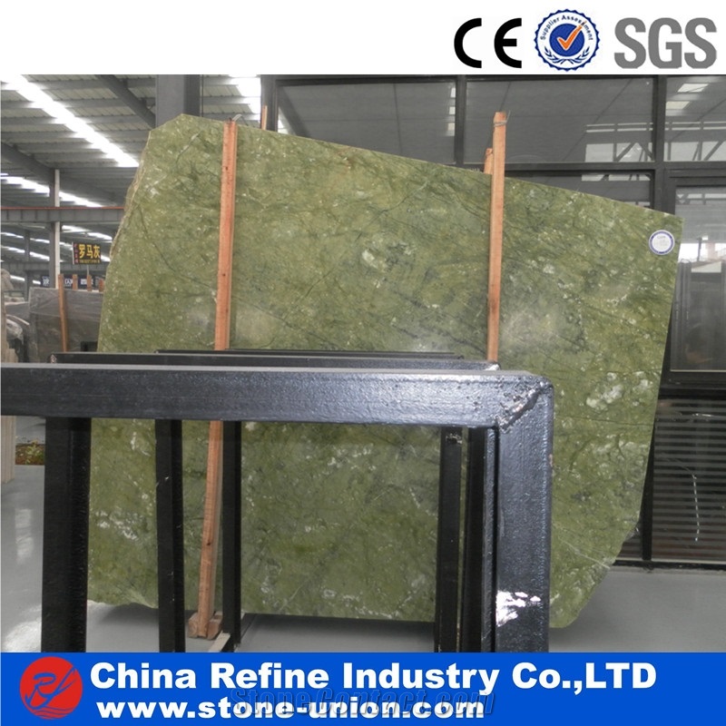 Verde Jade Ming Green Dandong Marble Slabs Tiles