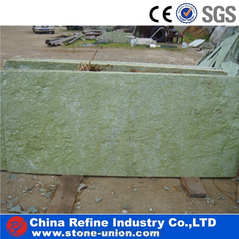 Verde Jade Ming Green Dandong Marble Slabs Tiles