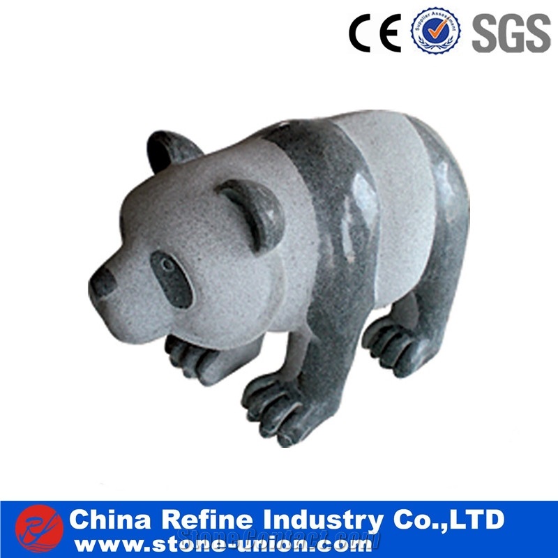 Vivid Animal Swan Statue,Grey Granite Statues