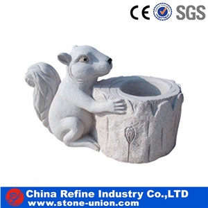 Vivid Animal Swan Statue,Grey Granite Statues