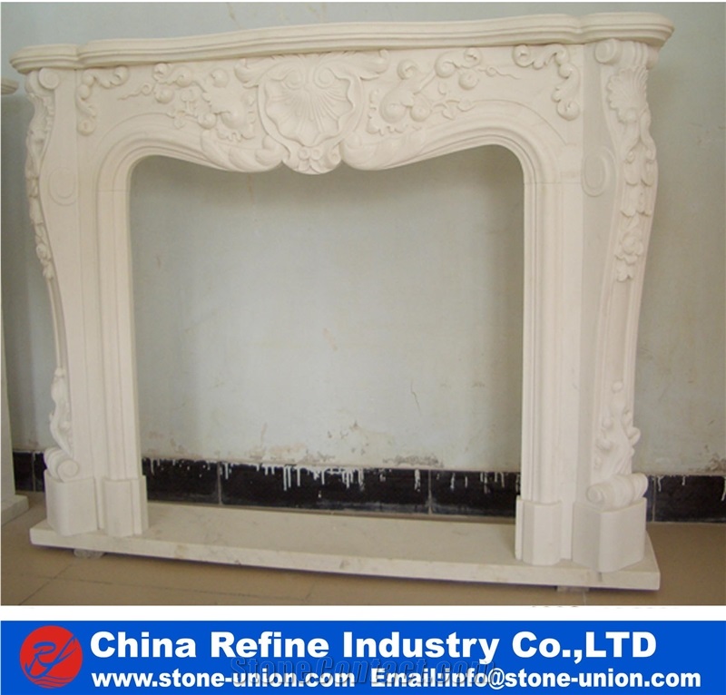 White Marble Fireplace Mantel Surround Decorating