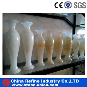 White Onyx Stone Vase,Onyx Stone Home Decor Products