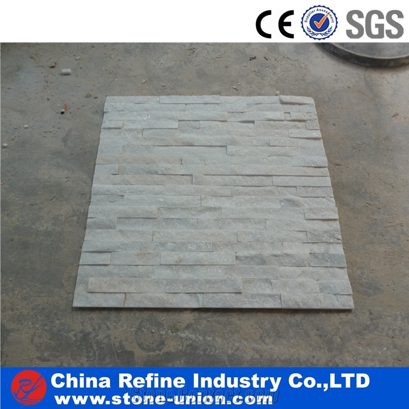 White Quartzite Cultured Stone Tiles,Feature Wall