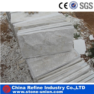 White Quartzite Mushroom Wall Cladding Panel
