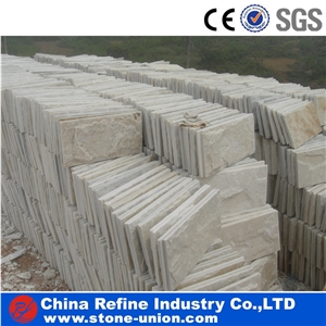 White Quartzite Mushroom Wall Cladding Panel