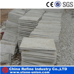 White Quartzite Mushroom Wall Cladding Panel