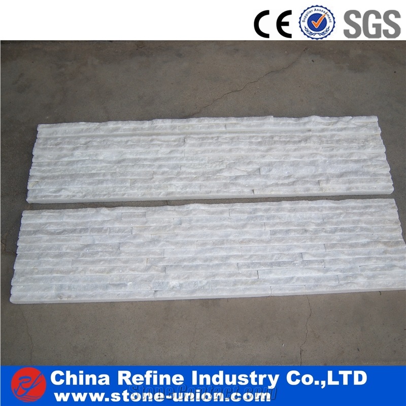 White Quratzite Cultured Stone Panels,Ledge Stone