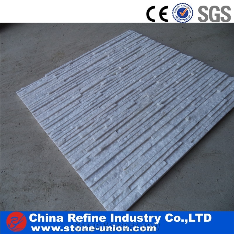 White Quratzite Cultured Stone Panels,Ledge Stone