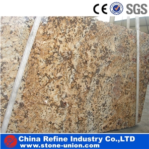 Yellow Golden Granite Wall Cladding Panel Slabs