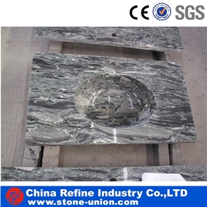Yunnan Green Granite Bath Counter Tops & Vanity Tops