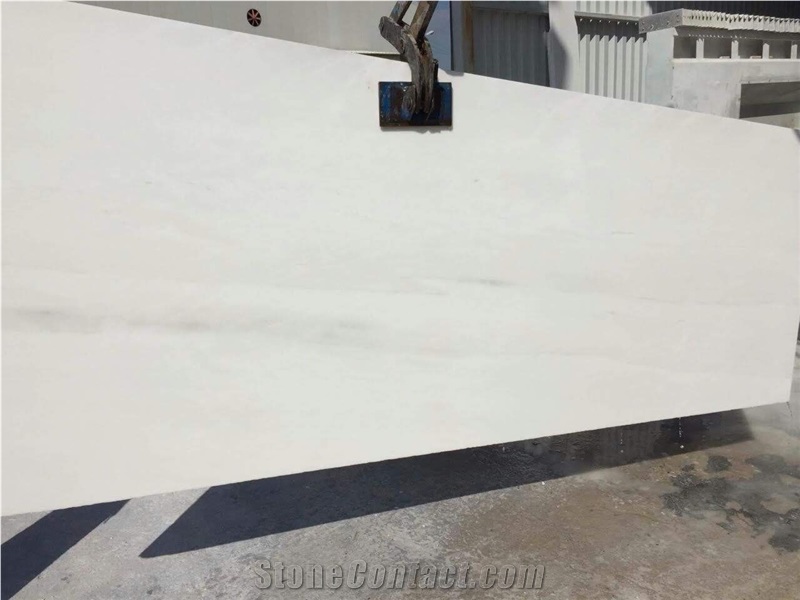 Olympus White Marble Polished Slabs with Veins Greek Marbles
