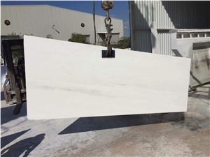 Olympus White Marble Polished Slabs with Veins Greek Marbles