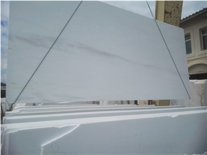 Olympus White Marble Polished Slabs with Veins Greek Marbles