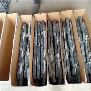 Black Slate Stone Wall Cladding Ledge Stone