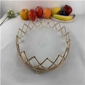 Black,White, Green Marble Stone for Fruit Basket