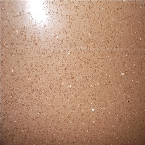 China Brown Quartz Slab for Kitchen Countertops