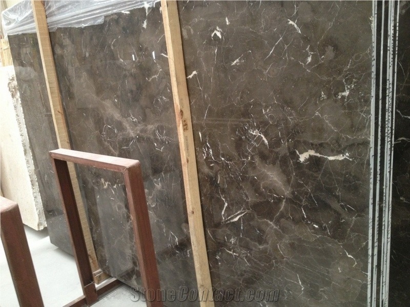 China Dark Emperador Marble Slab Tiles for Countertop