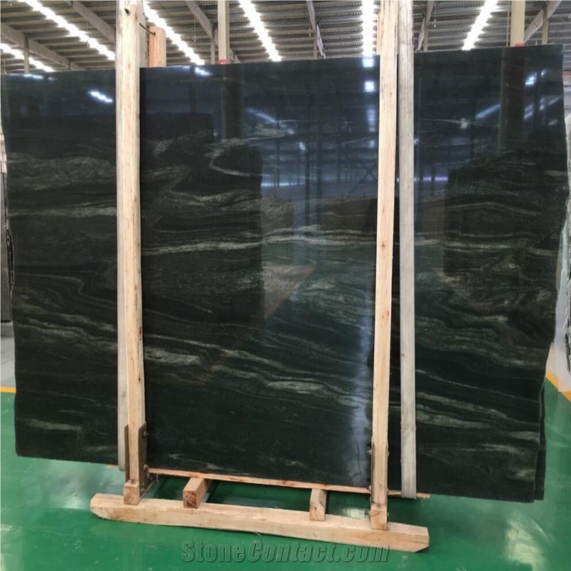 China Polished Green Granite Slab, Tiles