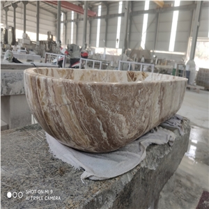 China Travertine Stone for Bathroom Bath