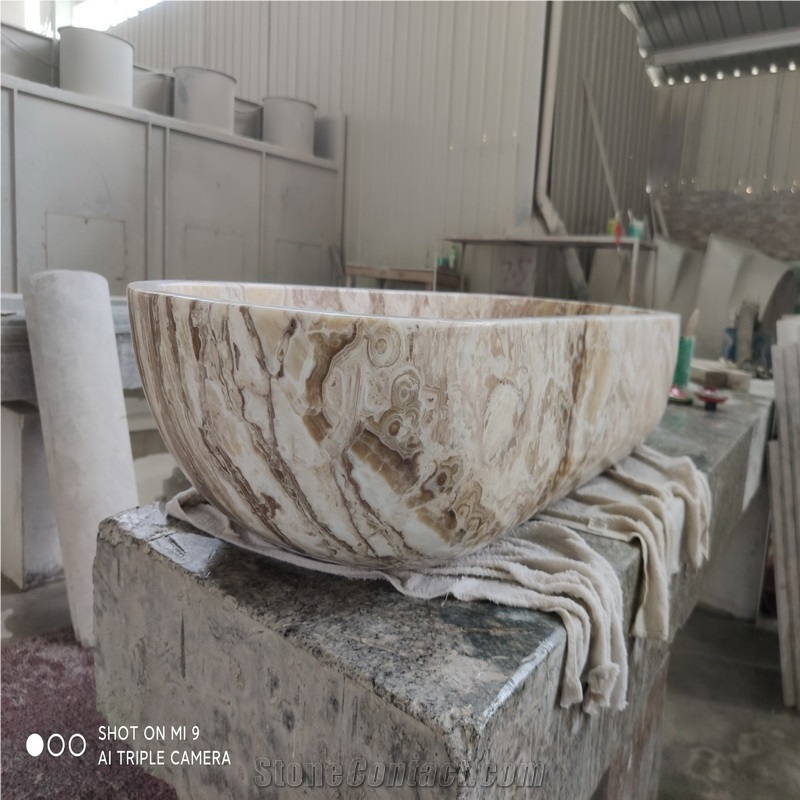 China Travertine Stone for Bathroom Bath