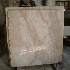 Cream Red Marble Tile Paving Flooring
