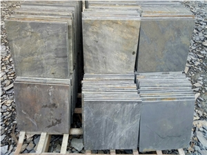 Cultural Rusty Yellow Slate Tile for Paving Floor
