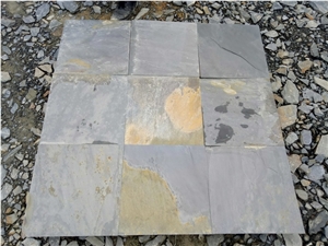 Cultural Rusty Yellow Slate Tile for Paving Floor