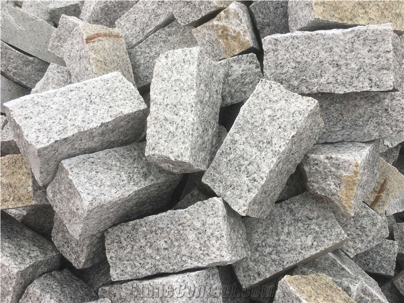 G603 Grey Granite Tumbled Cobblestone for Paving