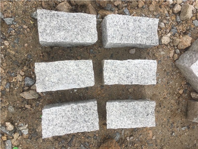 G603 Grey Granite Tumbled Cobblestone for Paving