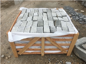 G603 Grey Granite Tumbled Cobblestone for Paving
