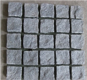 G654 Dark Grey Granite Cobblestone Cubes