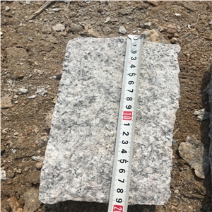 G655 Grey Granite Cobblestone Paving on Mesh