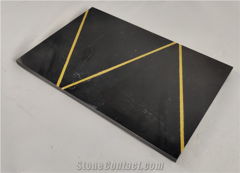 Green/Whtie/Black Marble for Rectangle Table Mat