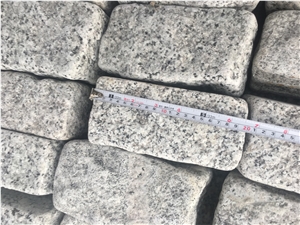 Grey Granite Cobblestone Cubes Paving Tiles