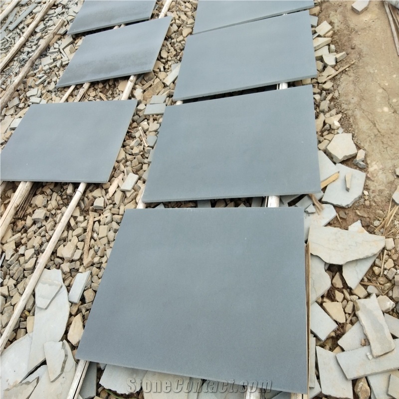 Hainan Black Basalt Bluestone Tiles Slabs Paving