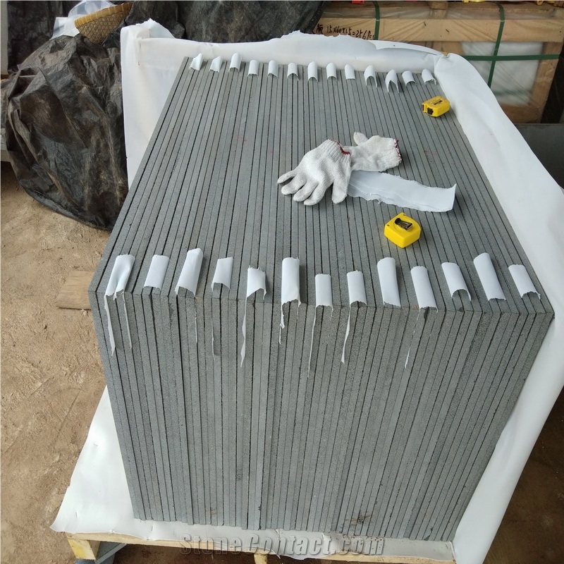 Hainan Black Basalt Bluestone Tiles Slabs Paving