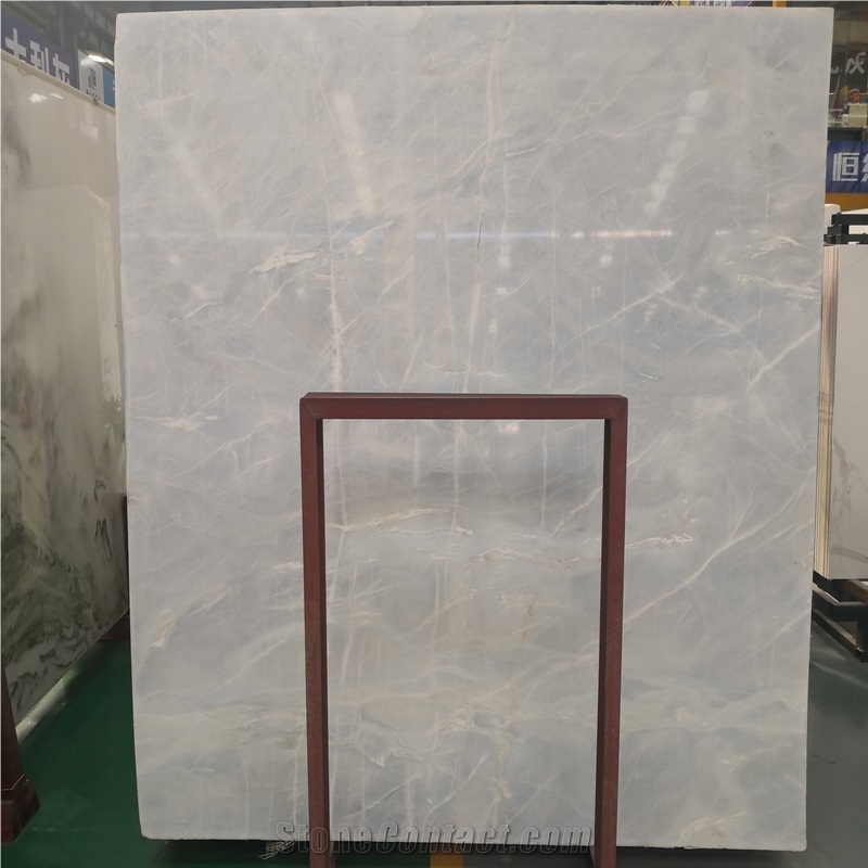 Light Blue Onyx Big Slab for Flooring Walling