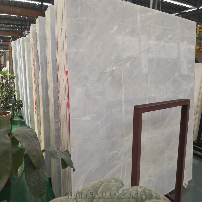 Light Blue Onyx Big Slab for Flooring Walling